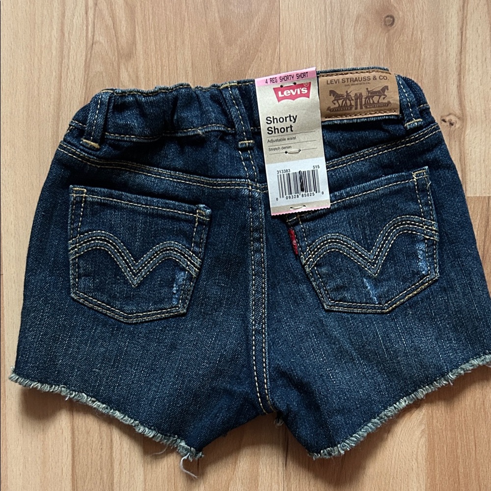 Levi's Dark Blue Jean Shorts for Women